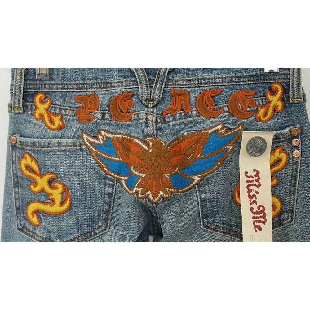 MISS ME Women's Booty Jeans Size 26 Gatsby Eagle E